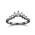 thumbnail image 1 of NUNCAD Women's Bridal Rings Sets 925 Sterling Silver 1.25ct Oval Cut Blue Opal Wedding Ring Set Cubic Zirconia Black Rings, 1 of 5