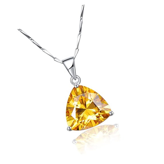 NUNCAD Womens Necklace with Created Emerald Cubic Zirconia CZ Birthstone 925 Sterling Silver Chain Pendant