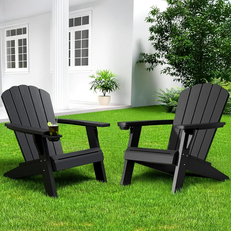 NUNU LAB Outdoor Adirondack Chairs Set of 2,Plastic Adirondack - Main Image