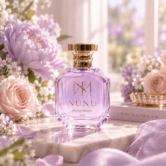 NUNU PARFUM Dream Bloom Eau de Parfum for Women, Lychee, Peony & Patchouli, Long Lasting, Date Night & Weekend Wear, 1.0 fl oz (30 mL)