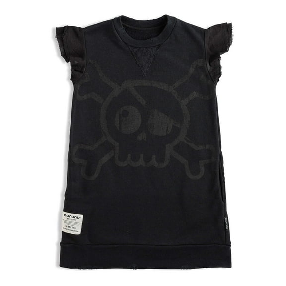 NUNUNU Ruffled Sleeve Sweat Dress