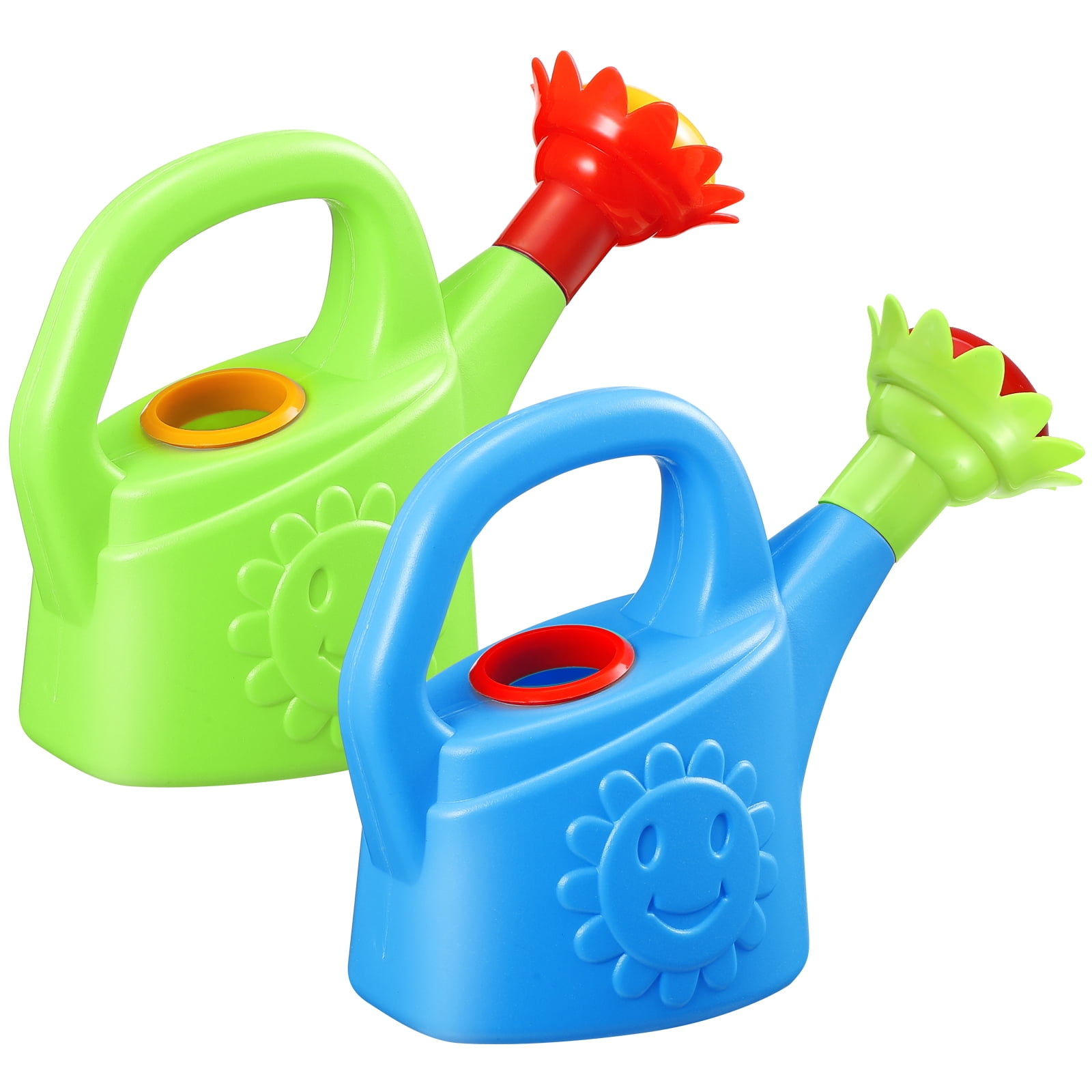 NUOBESTY 2pcs Plastic Watering Cans Children Watering Kettle Toy Bathing Educational Toy for