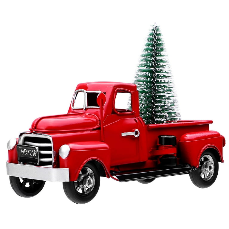 Vintage red pickup truck sales