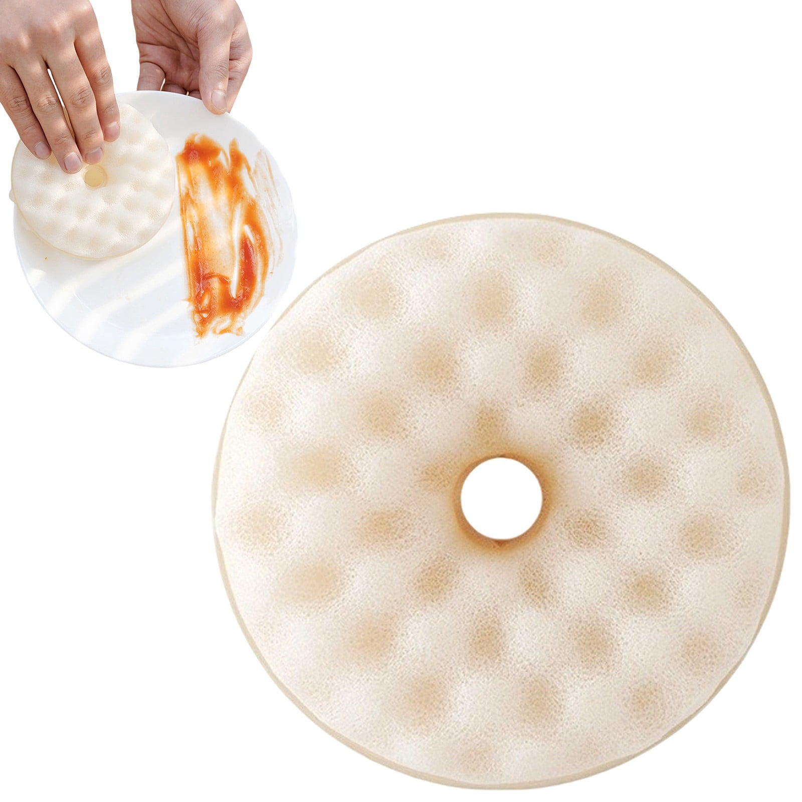 NUOKO 1 Pcs Dual‑Sided Kitchen Scrub Sponge, Non‑Scratch Quick Drying ...