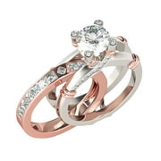 NUOKO 2 In 1 Creative Combination Ring Set With Zircon And Versatile Fashion Ring