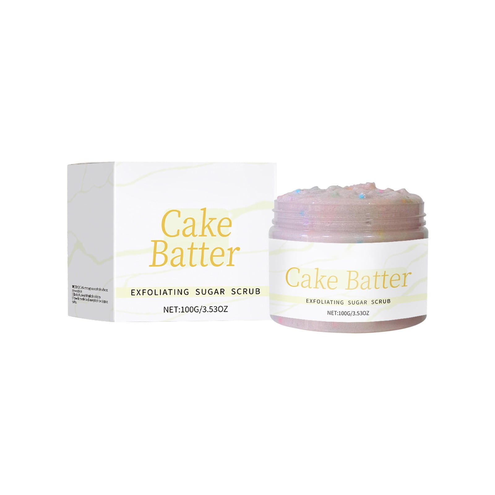 NUOKO [Cake Batter] Exfoliating Body Scrub Made With Pumice Grapeseed