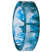 NUOKO Finger Ring Ink Original Ice And Flame Smudges Crystal Resin Punk Men And Women Exclusive Couple Ring