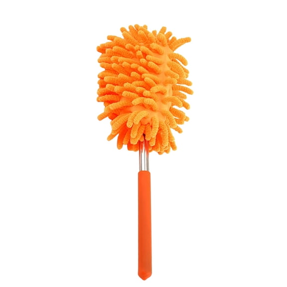 NUOKO Hand Dusters Washable Dusting Brush with Telescoping Pole for Cleaning Car Home Ceiling Fan Green 1Pcs