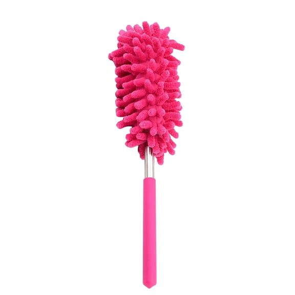 NUOKO Hand Dusters Washable Dusting Brush with Telescoping Pole for Cleaning Car Home Ceiling Fan Green 1Pcs