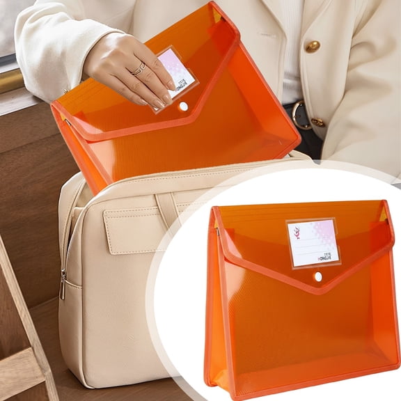 NUOKO Plastic File Folders Legal Size, Expandable Document Folder with Snap Button Closure, A4 Expanding File Wallet Envelopes Pouch with Label Pocket