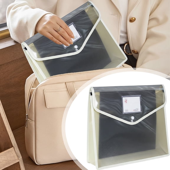 NUOKO Plastic File Folders Legal Size, Expandable Document Folder with Snap Button Closure, A4 Expanding File Wallet Envelopes Pouch with Label Pocket