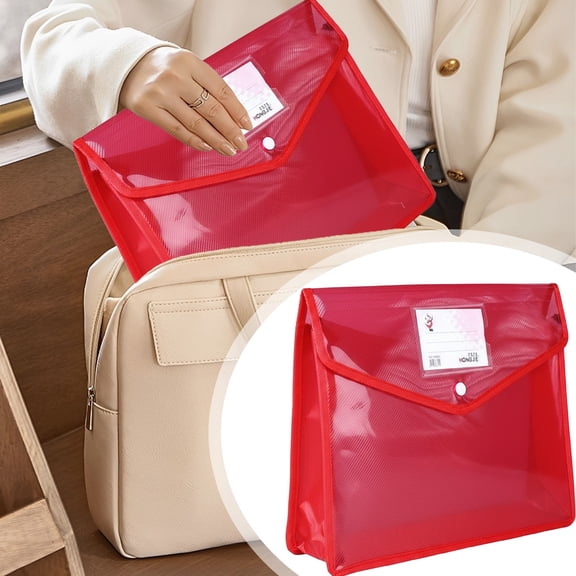 NUOKO Plastic File Folders Legal Size, Expandable Document Folder with Snap Button Closure, A4 Expanding File Wallet Envelopes Pouch with Label Pocket