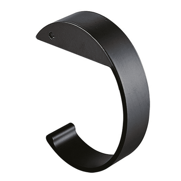 NUOKO Shape Purse Hooks for Table,Headphone Hanger,Aluminum Alloy Desk Heavy Duty Purse Handbag Hooks for Organize Desktop Storage Items (Black)