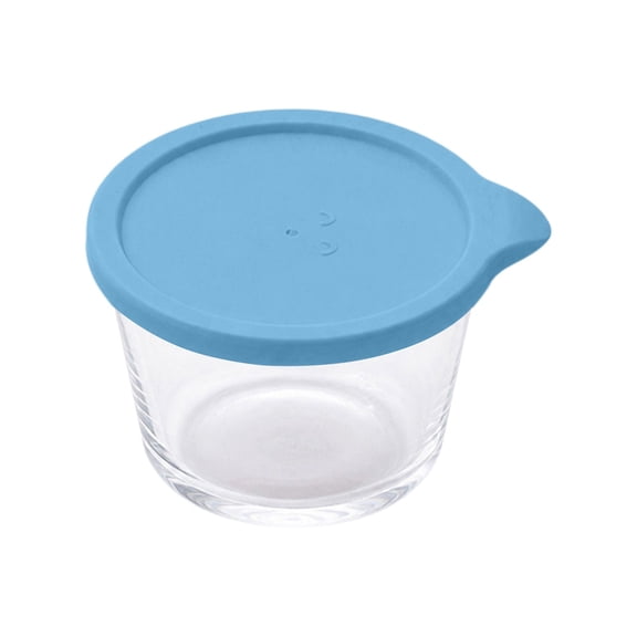 NUOKO Small Glass Bowls with Lids, Mini Glass Prep Bowls, Stackable Small Food Storage Containers for Spices Seasonings Leftovers Dips Dessert Reusable Plastic Food Containers with Airtight
