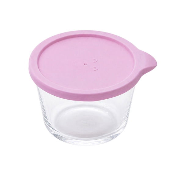 NUOKO Small Glass Bowls with Lids, Mini Glass Prep Bowls, Stackable Small Food Storage Containers for Spices Seasonings Leftovers Dips Dessert Reusable Plastic Food Containers with Airtight