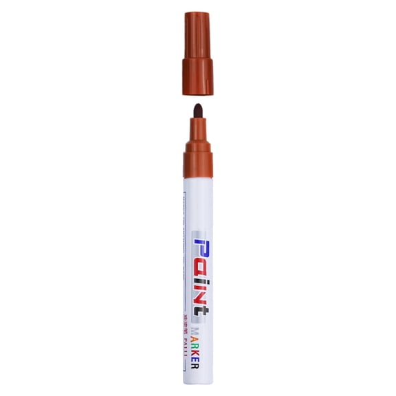 NUOKO Waterproof and Non Fading Industrial Touch up Paint Marker Pens, Oil-Based Paint Markers Waterproof Quick Dry Permanent Paint Pen for Rocks Painting, Wood, Fabric, Plastic, Canvas, Glass