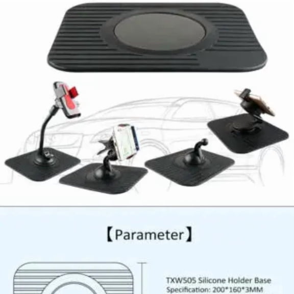 NUOLIANXIN In Car GPS SAT Nav Dashboard Mount Dash Holder Mat For Satnav Anti Slip Skid