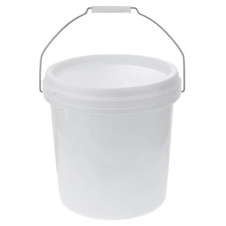 NUOLUX 1.5 Gallon Plastic Bucket, with Handle & Lid