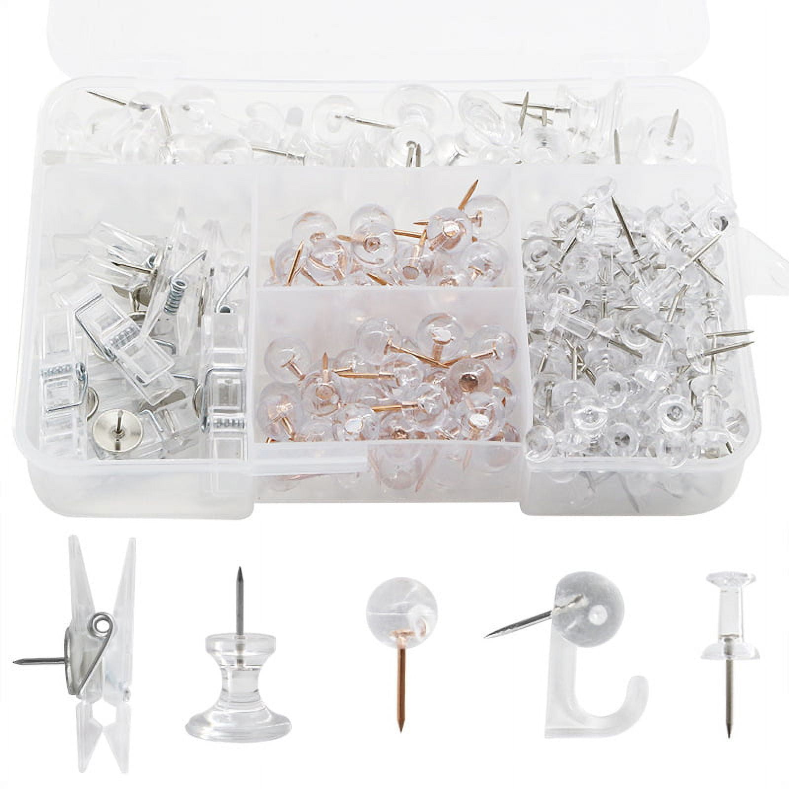 NUOLUX 1 Box Replaceable Push Pin Multifunction Thumbtacks Multiuse