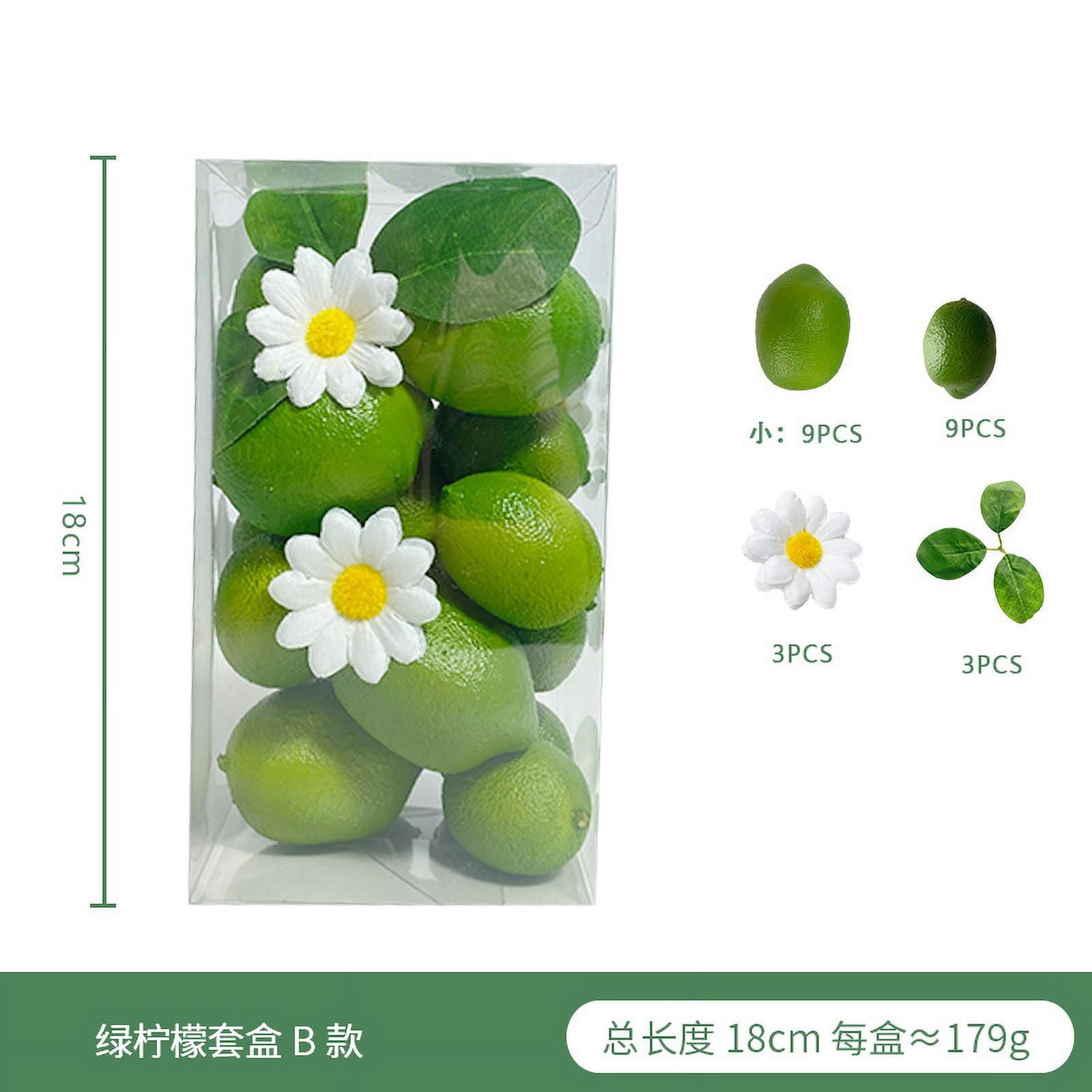 NUOLUX 1 Box of Artificial Lemon Slices Fake Lemon Slices DIY