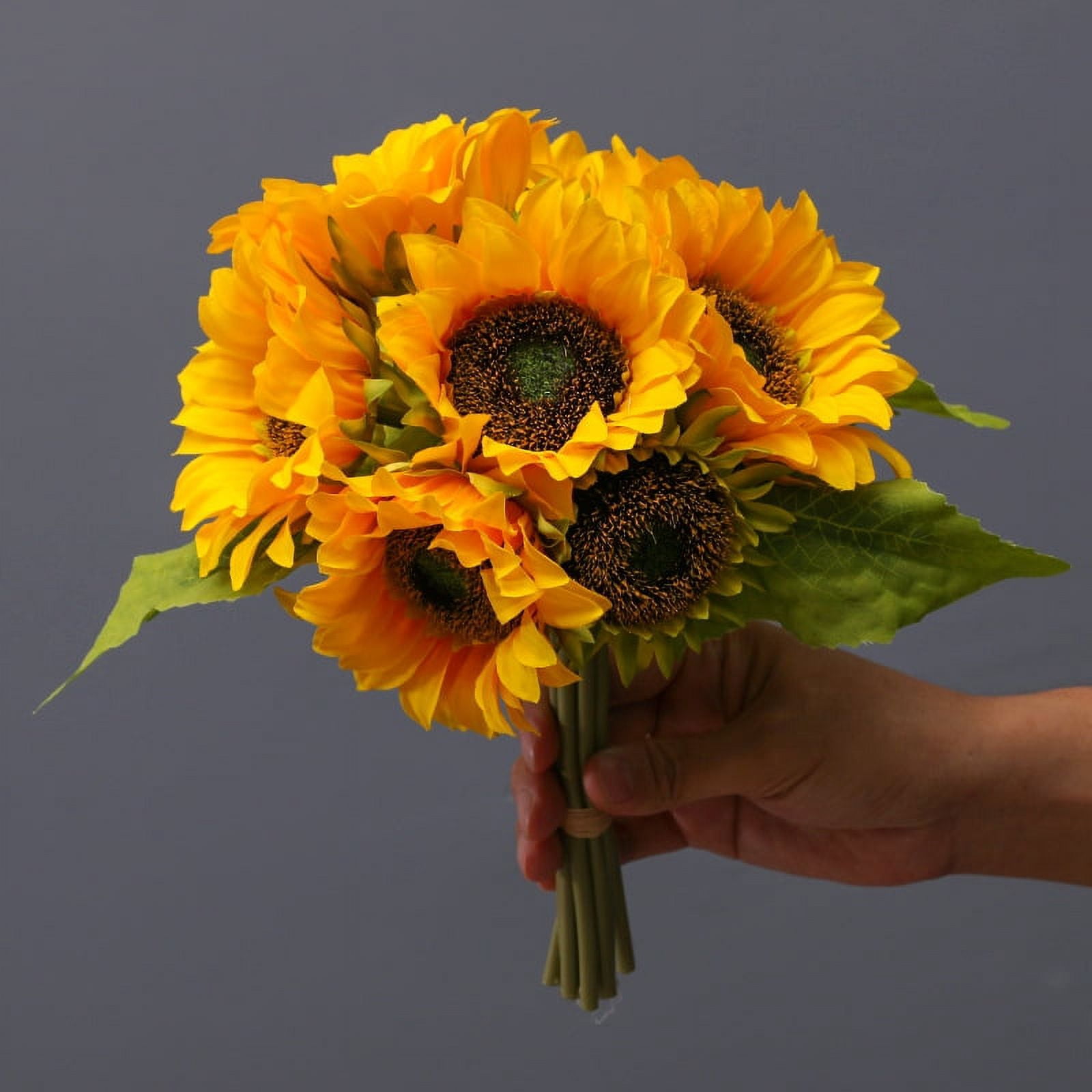 NUOLUX 1 Bundle of Artificial Sunflower Bouquet Sunflowers Decoration Sunflower Bridal Bouquet