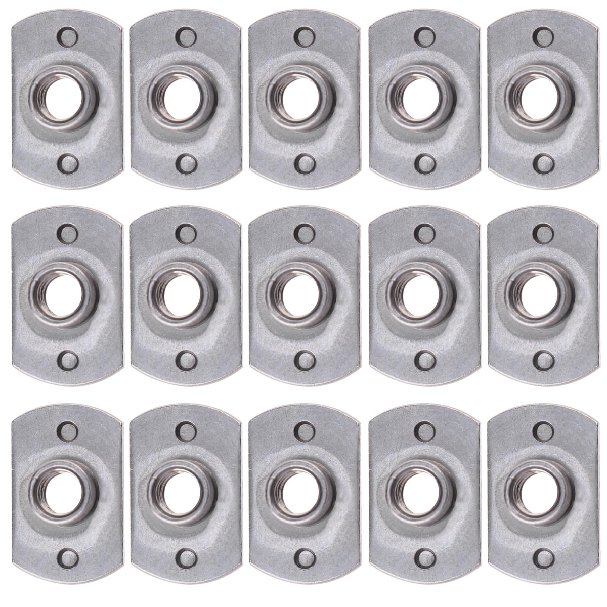 NUOLUX 1 Pack of 15PCS Tshaped Screw Nut Multipurpose Welded Carbon Steel Tnuts Two Points