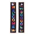 thumbnail image 1 of NUOLUX 1 Pair Back To School Season Door Curtain Fashion Welcome Couplet Banner Flag Decoration Door Wall Hanging Sign (Assorted Color), 1 of 6