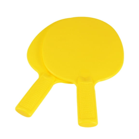 NUOLUX 1 Pair Table Tennis Bats Plastic Racket Children Practice Training Plastic Pats for Kids (Yellow)
