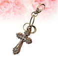 thumbnail image 1 of NUOLUX 1 Pc Cross Pendant Keychain Assorted Color Alloy Decorative Keychains For Men Women, 1 of 8