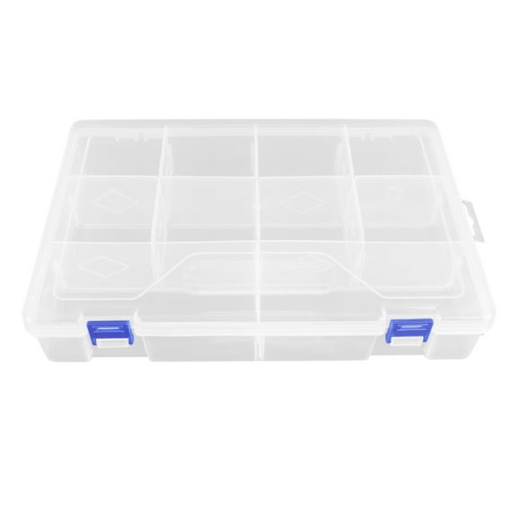 NUOLUX 1 Pc Transparent Parts Storage Box 10-compartment Electronic Components Box