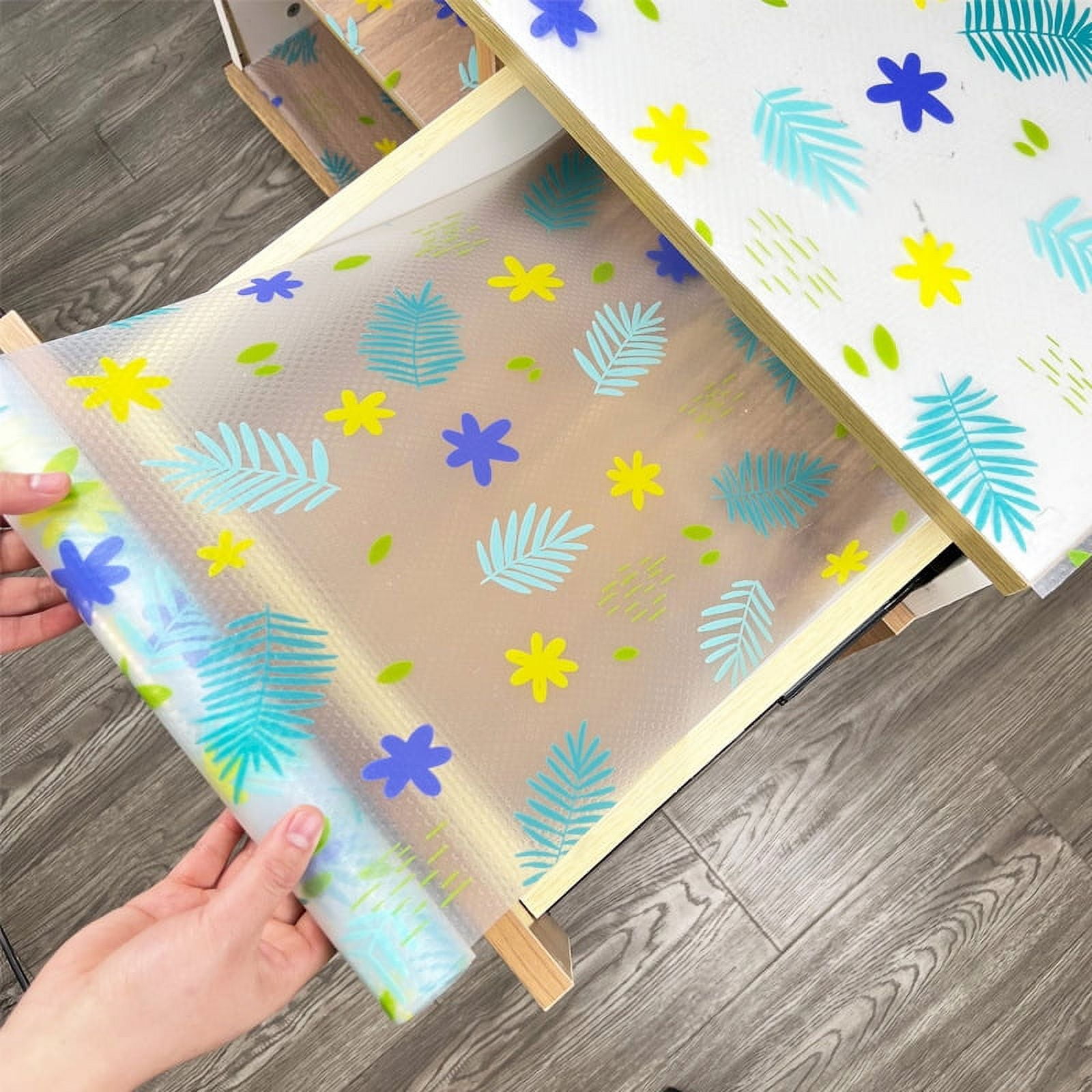 NUOLUX 1 Roll of Kitchen Liner Drawer Lining Pad Oilproof Shelf Liner Multifunctional