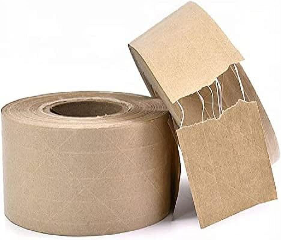 NUOLUX 1 Roll of Kraft Paper Tape Water Activated Gummed Kraft Paper