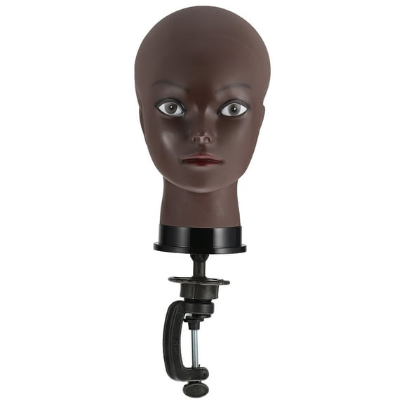 NUOLUX 1 Set Artificial Head Model Abd Bracket Wig Display Model Bald Mannequin Head