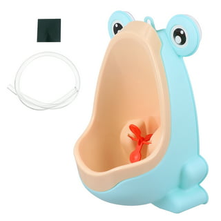 Yous Auto Detachable Potty Urinal for Toilet Training Wall-mounted Training  Urinal w/Propeller Anti-Splash Pee Trainer Space-saving Standing Urinal
