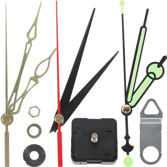 DEEPCRAFF Silent Clock Movement Mechanism Kit Plastic Assorted Color 1 Set