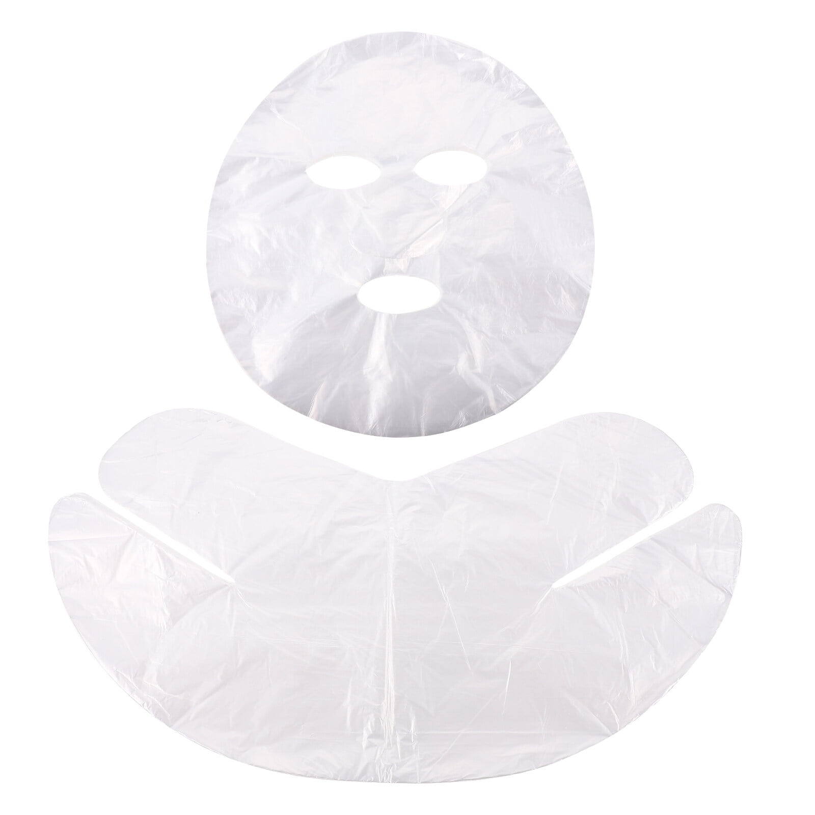 NUOLUX 1 Set Disposable Plastic Facial Mask Patches Salon Plastic Masks Hydrotherapy Masks