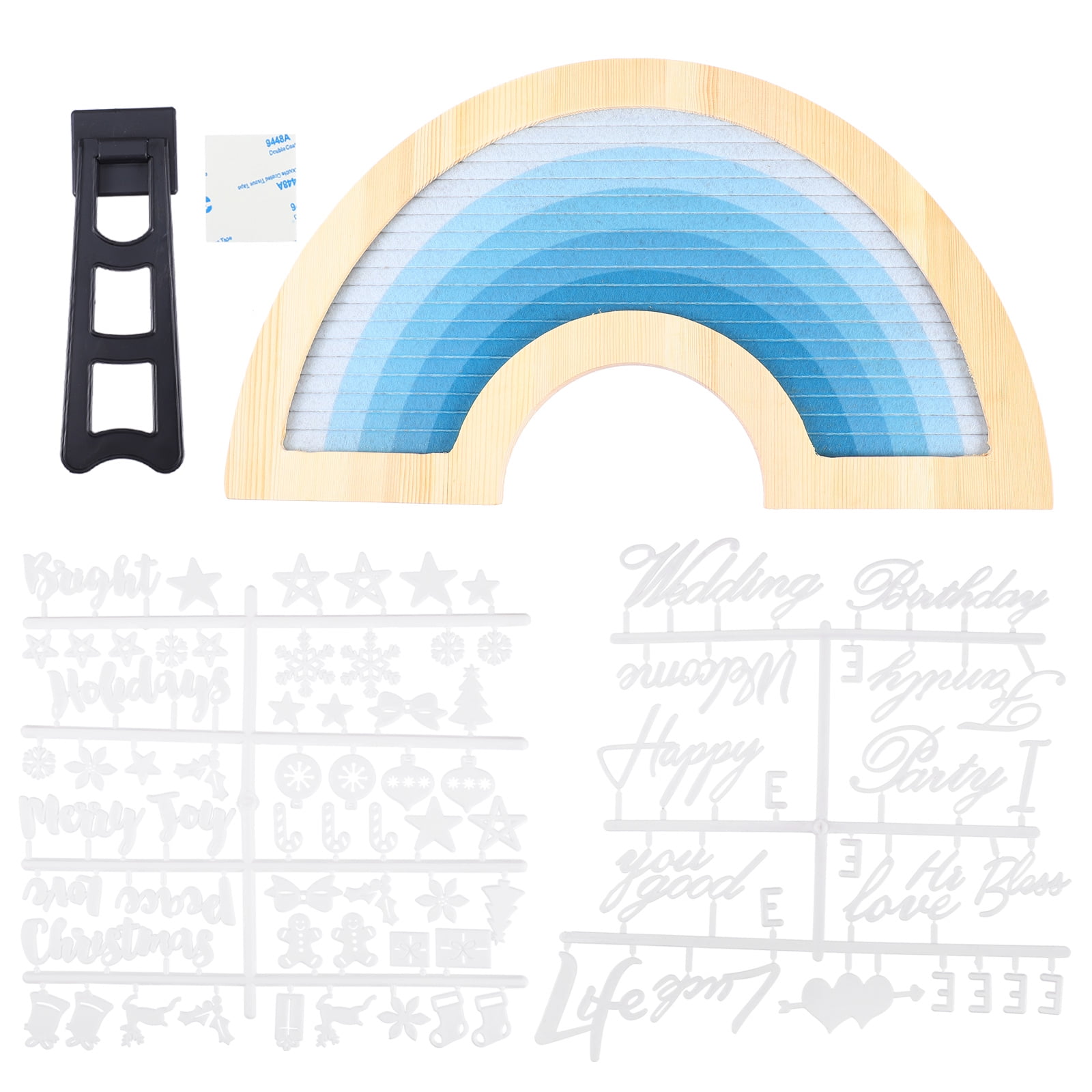 NUOLUX 1 Set Felt Frame Decorative Message Board DIY Letters Board Felt