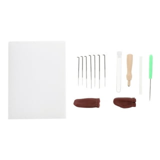 NUOLUX Set of 7pcs Felting Needles Set with Handle Wool Felt Tool Felting  Starter Kit 
