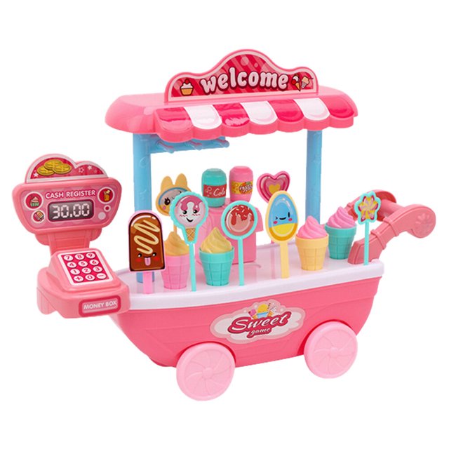 NUOLUX 1 Set Ice Cream Car Toy Simulation Ice Cream Carts Toy Playing