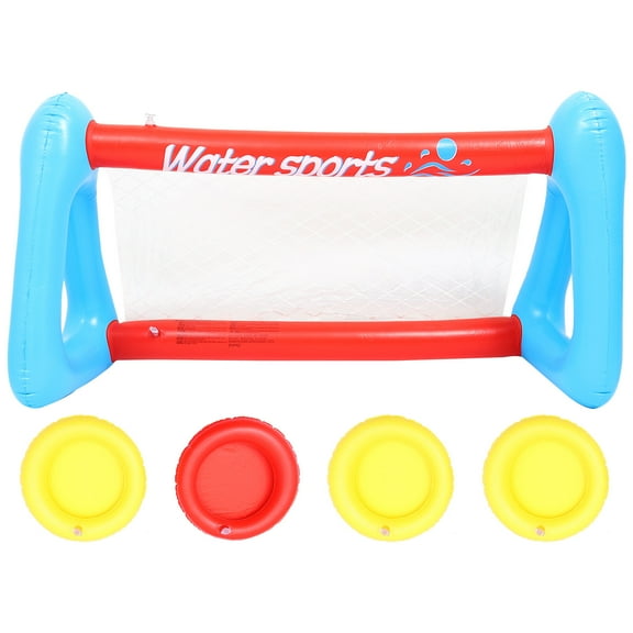Homoyoyo Inflatable Volleyball Net Set for Pool, PVC Material, Assorted Colors, Perfect Outdoor Fun Game
