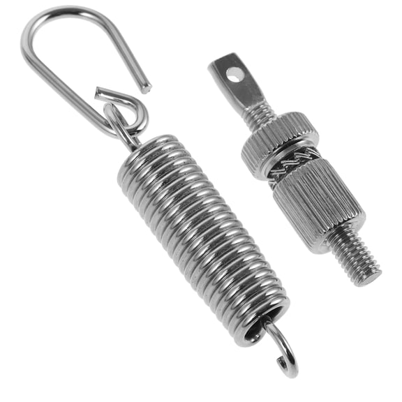 NUOLUX 1Set Silver Stainless Steel Drum Pedal Spring Durable Bass Drum Foot Pedal Replacement