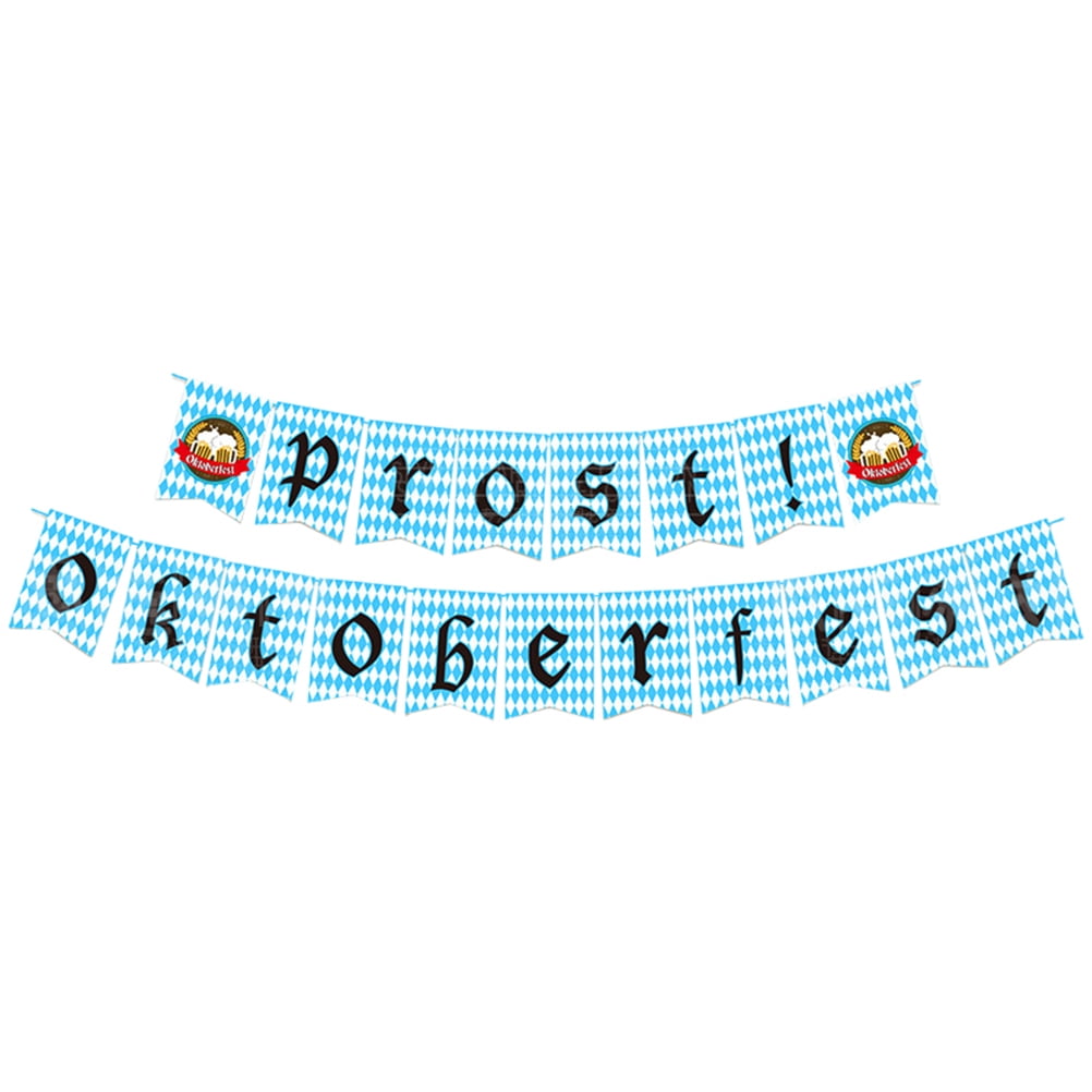 NUOLUX 1 Set Oktoberfest Party Decors Hanging Banners Party Supplies (Assorted Color)