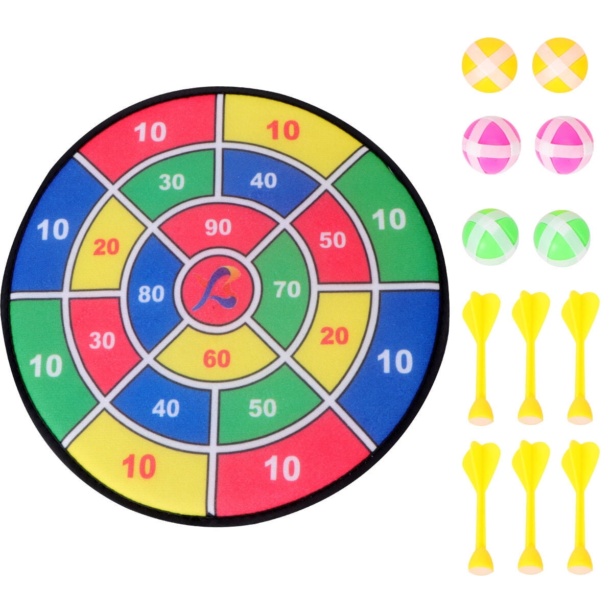 NUOLUX 1 Set Safety Dart Board Toys Practice Target Sticky Ball