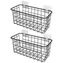 NUOLUX 1 Set Wall Storage Metal Hanging Basket Hanging Kitchen Basket Wire Storage Basket