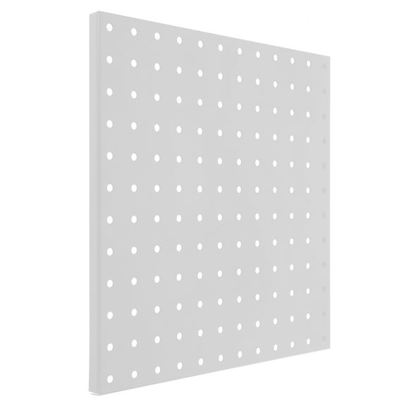 NUOLUX 1 Set White Iron Pegboard Panel for Tool Organization 12X12X0.5in