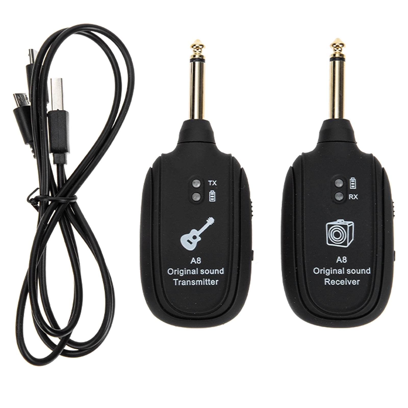 Amazon 24ghz wireless guitar system 2 sets rechargeable digital