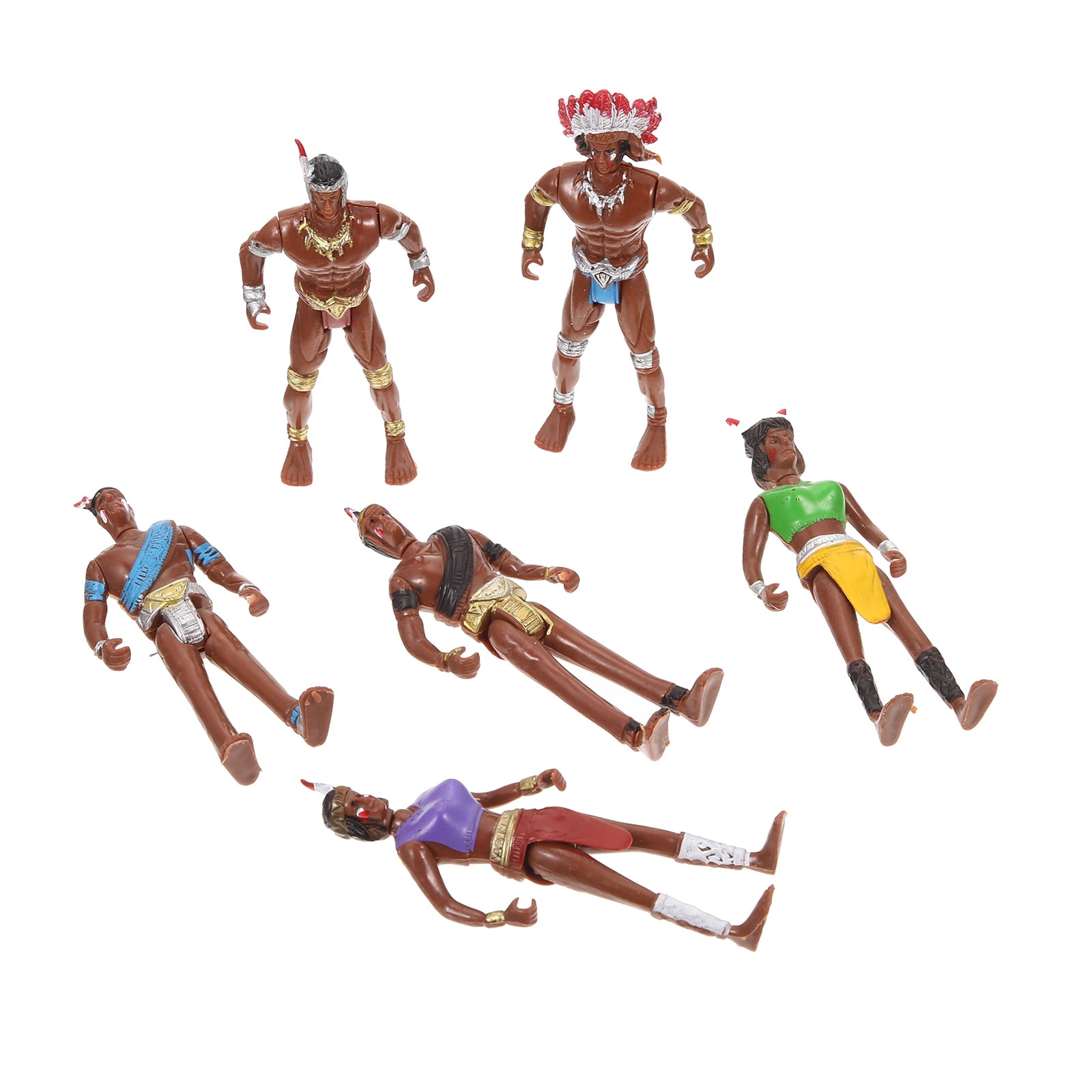 NUOLUX 1 set of Simulation Indian Toys Indian Character Models Plastic