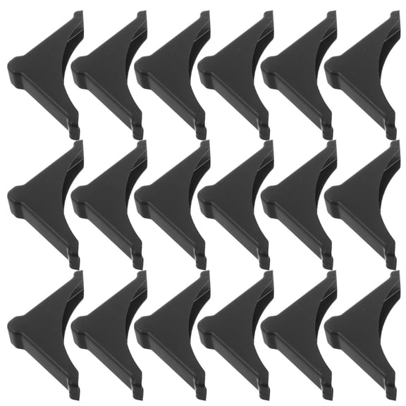 NUOLUX 100Pcs Plastic Frame Corner Protectors Black for Picture and Mirror Edge Protection