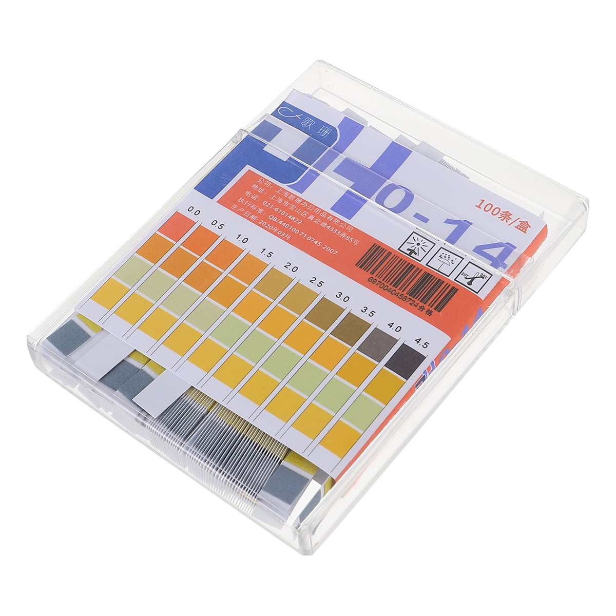 NUOLUX 100pcs Chemical Test Tool PH Strips PH paper PH Test Paper PH Testing Strip