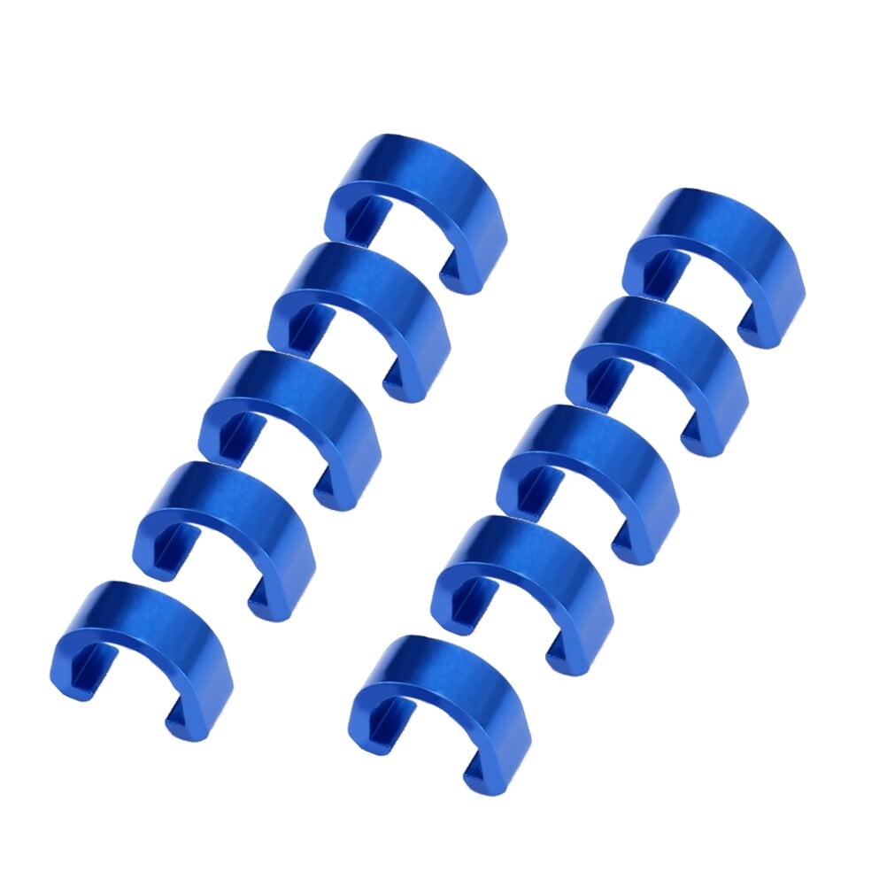 Bike Break Cables 8-Pack Bike Brake Cable Clamps - Silver Square Head Lock Screws With Nuts Bike Cable End Caps